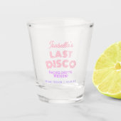 Retro Last Disco Gastgeschenk Schnapsglas (Vorderseite)