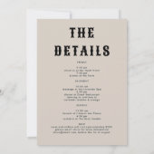 Retro Last Rodeo Ink Falknerei - Falconeria Lounge Einladung (Rückseite)