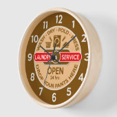Retro Launderette Clock Uhr (Winkel)