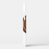 Retro-Lautsprecher: braun, abgeschieden weiß. Case-Mate iPhone Hülle (Rückseite / Rechts)