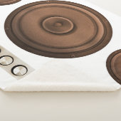 Retro-Lautsprecher: braun, abgeschieden weiß. Sherpadecke (3/4)