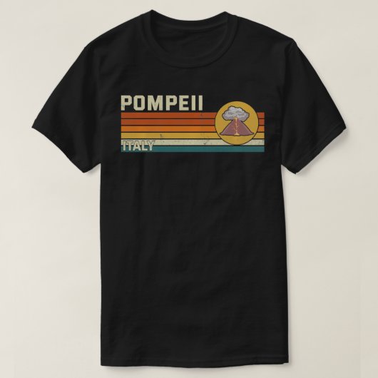 Retro Lava Championship Pompeii Italien Parkour Gr T-Shirt (Design vorne)
