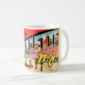 Retro Lavallette NJ Kaffeetasse (VorderseiteRechts)