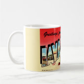 Retro Lavallette NJ Kaffeetasse (Links)