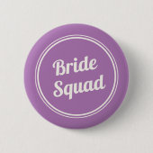 Retro Lavendel Brautjungfern-Truppe Brautjungfer K Button (Vorderseite)