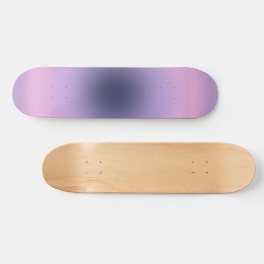 Retro Lavender Lila Gradient Skateboard (Horizontal)