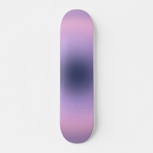 Retro Lavender Lila Gradient Skateboard (Vorne)