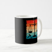 Retro Lawyer Attorney Law Law Student Lawyers Kaffeetasse (VorderseiteRechts)