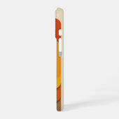 Retro Layered Geometric Forms iPhone 16 Hülle (Linke Seite)