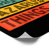 Retro Lazarus Quote Fun Identity Expression Graphi Poster (Ecke)