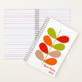 Retro Leaf Notebook - Modernes Mittelalter Notizblock (Innen)