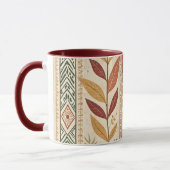 Retro Leaf Pattern Artistic Design Coffee Tea Mug Tasse (Links)