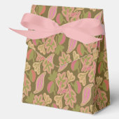Retro leaves in bohem patterndesign Favor Box Geschenkschachtel (Vorderseite)