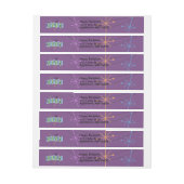 Retro Leber Transplantat Empfänger, Sterne Rundum-Adressaufkleber (Bogen)