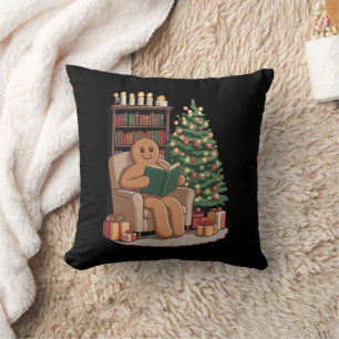 Retro Lebkuchen Lesebücher Weihnachten Lehrer  Kissen