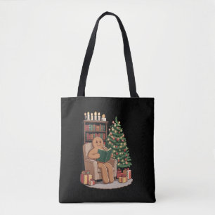 Retro Lebkuchen Lesebücher Weihnachten Lehrer  Tasche