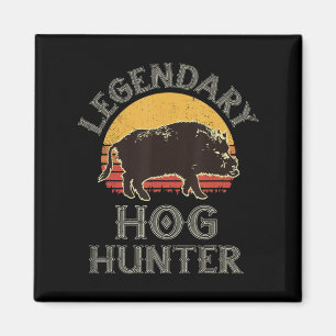 Retro Legendärer Schweinejäger Vintage Schwein Ebe Magnet