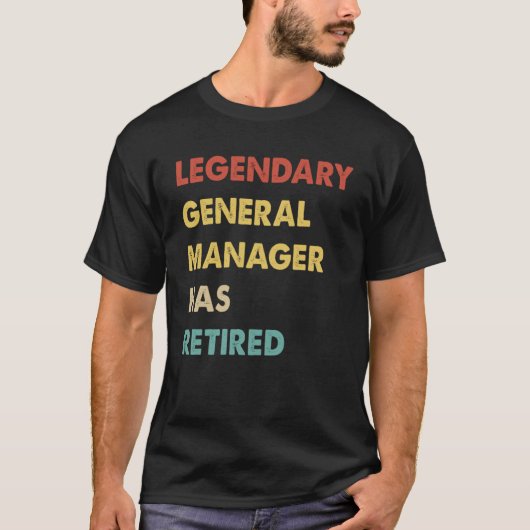 Retro Legendary General Manager wird entlastet T-Shirt (Vorderseite)