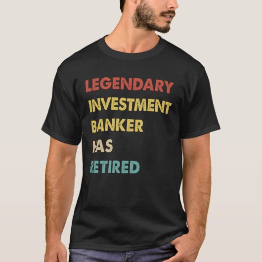 Retro Legendary Investment Bank hat sich zurückgez T-Shirt (Vorderseite)
