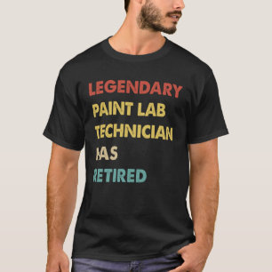 Retro Legendary Paint Labrador Techniker hat gelau T-Shirt