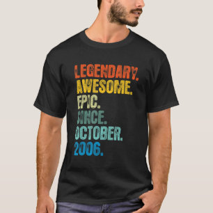 Retro Legendary seit Oktober 2006 16 Jahre alt T-Shirt