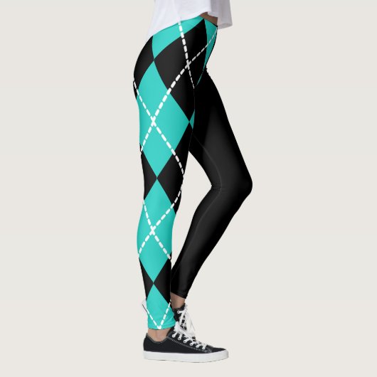 Retro Leggings der halben Raute (Rechts)
