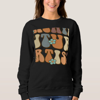 Retro-Lehre zukünftigen Künstlern Lehrer Schüler Sweatshirt