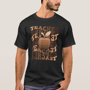 Retro-Lehrer Black History Month Daisy Melanin C T-Shirt