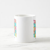 Retro-Lehrer Bleistift Blitz Zurück zur Schule Kaffeetasse (Mittel)