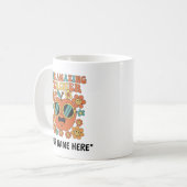 Retro-Lehrer-Dankeschön | Personalisierte Klasse Kaffeetasse (Vorderseite Links)