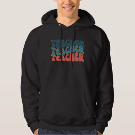 Retro-Lehrer - farbenfrohe Lehrer Männer Hoodie
