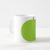 Retro Lehrer-Geschenke Apples Persoanlized Kaffeetasse (Vorderseite Links)