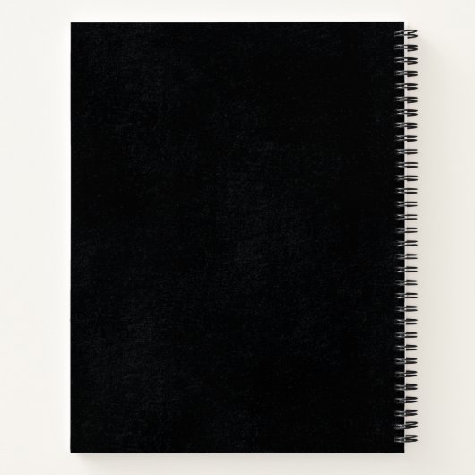 Retro-Lehrer im 70er-Stil Notizblock (Rückseite)