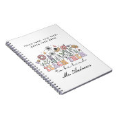 Retro-Lehrer, lehrt sie freundlich zu sein Notizblock (Rechte Seite)