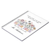 Retro-Lehrer, lehrt sie freundlich zu sein Notizblock (Linke Seite)