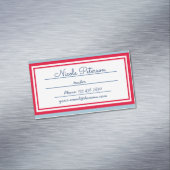 Retro Lehrer-Magnetkarte Magnetische Visitenkarte (Beispiel)