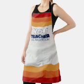 Retro-Lehrer Moderne blaue, rote Taschenlampe Schürze (InSitu)