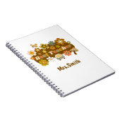 Retro-Lehrer-Notizbuch Notizblock (Rechte Seite)