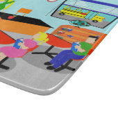 Retro Lehrer-Schneidebrett Schneidebrett (Ecke)