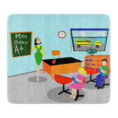 Retro Lehrer-Schneidebrett Schneidebrett (Vorderseite)