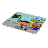 Retro Lehrer-Schneidebrett Schneidebrett (Ecke)