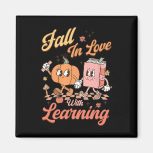 Retro-Lehrer sinkt in Liebe mit Lernen Herbst 2010 Magnet