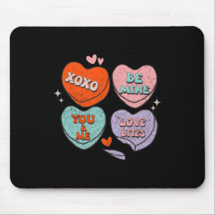 Retro Lehrer Valentinstag Xoxo Be Mine Valentin Mousepad
