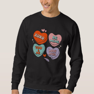 Retro-Lehrer Valentinstag XOXO Sei Mein Valentin Sweatshirt