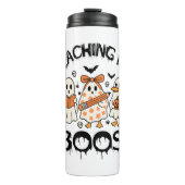Retro lehrt mein Boos Halloween Thermosbecher (Vorderseite)