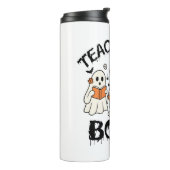 Retro lehrt mein Boos Halloween Thermosbecher (Nach links gedreht)