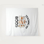 Retro lehrt mein Boos Halloween Wandteppich (Vorderseite (Horizontal))