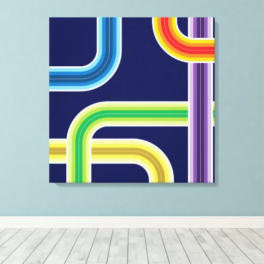 Retro Leinwanddruck (Insitu (Holzboden))