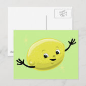 Retro Lemon Typ Postkarte (Vorne/Hinten)
