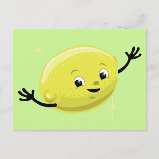 Retro Lemon Typ Postkarte (Vorderseite)